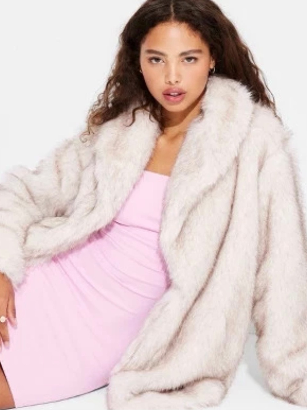 Fabulous nwot wild fable Plush Faux-Fur Cream Jacket